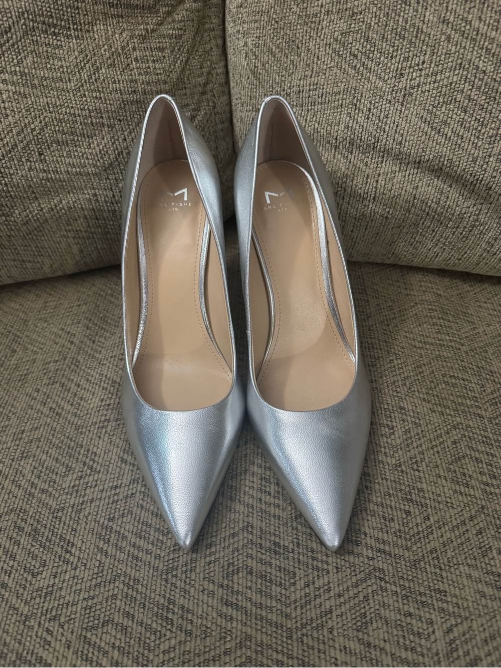 Marc Fisher Silver Pumps